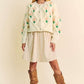 Davi & Dani Floral Pattern Button Down Cardigan