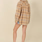 Plaid shacket with pockets