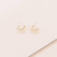 Heiress Huggie Hoop Earrings