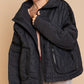 Quilted With Zipper Closure Jacket