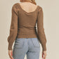 Ruched Lurex Sweater