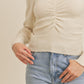 Ruched Lurex Sweater