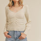 Ruched Lurex Sweater