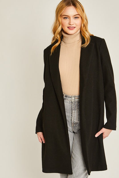 JQ Fleece Long Line Coat