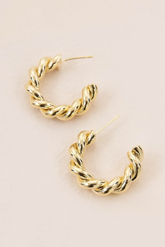 Twisted Hoop Earrings