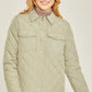 Woven Solid Bust Pocket Shacket