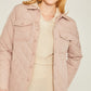 Woven Solid Bust Pocket Shacket