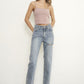 High Waist Straight Jeans