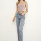 High Waist Straight Jeans