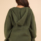 VERY J Seam Detail Drop Shoulder Hooded Sweater