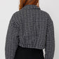 Tweed Crop Puffer Jacket