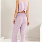 D-Linen Blended Top and Pants Set