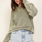 Mineral Wash Distressed Sweater