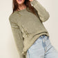 Mineral Wash Distressed Sweater