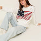 Distressed USA Logo Sweater