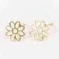 Daisy Outline Stud Earrings