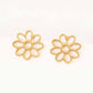 Daisy Outline Stud Earrings