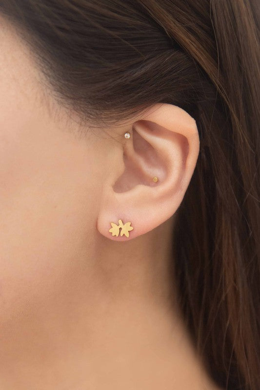 Leaf Stud Earrings