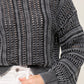 Acid Wash Round Neck Sweater