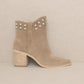 OASIS SOCIETY Alofi - Studded Collar Booties