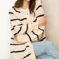 Made for Style Oversized Striped Sweater Cardigan