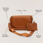 SIGNATURE CROSSBODY SHOULDER BAG WITH CARD WALLET