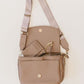 SIGNATURE CROSSBODY SHOULDER BAG WITH CARD WALLET