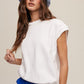 Short Sleeve Boxy Crew Neck Sweat Top