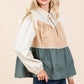 Tiered Color Block Blouse