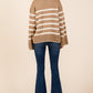 Stripe Pattern Knit Sweater