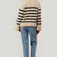 Stripe Pattern Knit Sweater