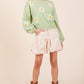 Floral Embroidered Knit Sweater