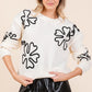 Plus Floral Embroidered Knit Sweater