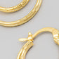 Fame Pincatch Double Circle Hoop Earrings