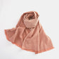 Raw Hem Heathered Polyester Scarf