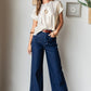 Mittoshop High Waist Wide Leg Jeans