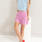 HYFVE High Waist Pleated Linen Shorts