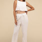 D-Linen Blended Top and Pants Set