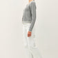 Be Cool Cable Knit Long Sleeve Contrast Edge Cardigan