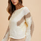 Annie Wear Color Block Drop Shoulder Sweater