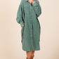 Mittoshop Mineral Wash Cotton Gauze Midi Shirt Dress