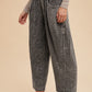 Annie Wear Mineral Washed Elastic Waist Pants