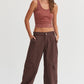 HYFVE Elastic Waist Wide-Leg Cargo Pants