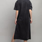 VENTED HEAVY COTTON WASHED DRESS