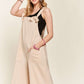 ADORA Knotted Wide Strap Wide Leg Overalls