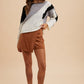 Annie Wear Color Block Drop Shoulder Sweater