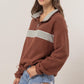 HYFVE Fleece Color Block Half Zip Sweatshirt