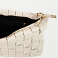 Fame Faux Leather Basket Weave  Crossbody Bag