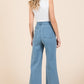 Mittoshop High Waist Wide Leg Jeans