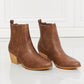 MMShoes Love the Journey Stacked Heel Chelsea Boot in Chestnut